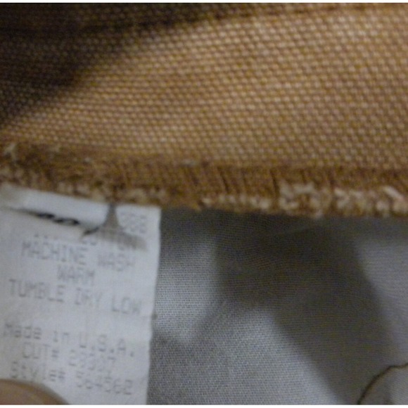 Vtg Wah Maker Frontier Jeans 40x26 Brown Buckle Back Button Fly Canvas USA‎ - Picture 13 of 13